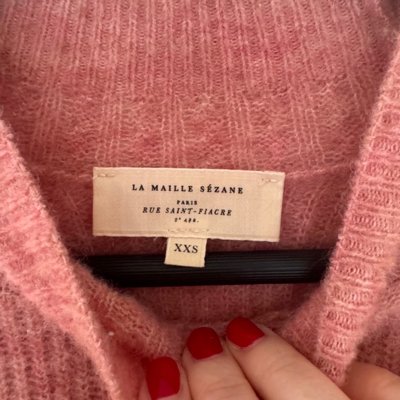Sezane Otis Jumper Blush Size XXS - Picture 4 of 5